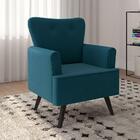 Poltrona Judite Em Veludo Masetari Petróleo