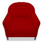 Poltrona Julia A02 Corano - Doce Sonho Móveis - Vermelho