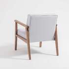 Poltrona Julia Cinza E Nogueira