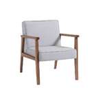 Poltrona Julia Cinza E Nogueira