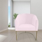 Poltrona Julia Com Base De Ferro Sala De Estar Escritório Rec