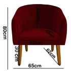 Poltrona Julia Decoração Salão Cadeira Escritório Recepção Es