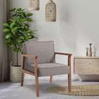 Poltrona Júlia Natural E Cinza