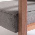 Poltrona Júlia Natural E Cinza