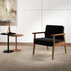 Poltrona Julia Preta E Nogueira