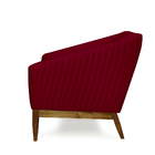 Poltrona Juliana Veludo Base Fixa De Madeira - D'rossi - Velu