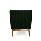 Poltrona Juliana Veludo Base Fixa De Madeira - D'rossi - Velu