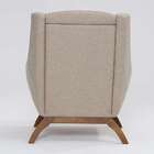 Poltrona Juliet Linho Aveia E Madeira