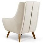 Poltrona Juliet Pés De Madeira C-107 Linho Bege - Domi