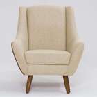 Poltrona Juliet Revestimento Sintético Terracota E Linho Marf