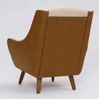 Poltrona Juliet Revestimento Sintético Terracota E Linho Marf