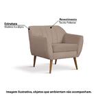 Poltrona Jurerê Com Tecido Poliéster - Nude