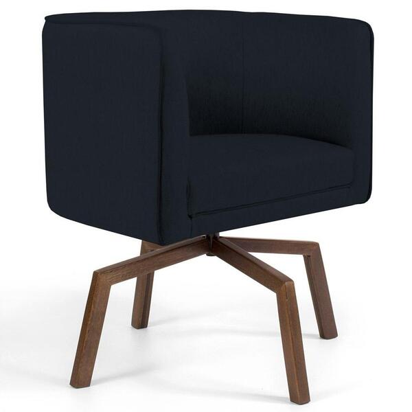 Poltrona Ka Madeira Betina C05 Corano Preto