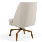 Poltrona Ka Madeira Pérsia C107 Linho Bege