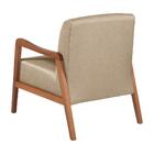 Poltrona Kayla Em Linho Agarb Decor Linho Bege