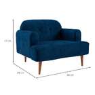 Poltrona Kiev Velosuede Azul Marinho