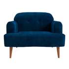 Poltrona Kiev Velosuede Azul Marinho