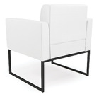 Poltrona Kit 2 Elisa Corino Base Metálica Industrial Preto D0