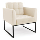 Poltrona Kit 2 Elisa Corino Base Metálica Industrial Preto D0