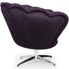 Poltrona La Pétala Para Sala De Estar Base Alumínio Veludo Ro