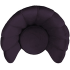 Poltrona La Pétala Para Sala De Estar Base Alumínio Veludo Ro