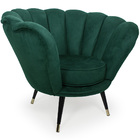 Poltrona La Pétala Para Sala De Estar Pés Palito Duo Veludo V