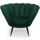 Poltrona La Pétala Para Sala De Estar Pés Palito Duo Veludo V