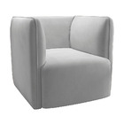 Poltrona Laguna Veludo Pés Plástico Preto - D'rossi - Azul Ma