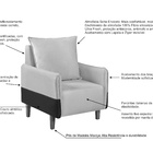 Poltrona Lana  Linho Bege