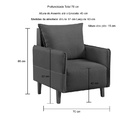 Poltrona Lana  Linho Bege