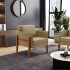 Poltrona Lana Suede Marrom Rato Base De Madeira - D'rossi