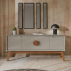 Poltrona Lang Azul E Marrom