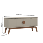 Poltrona Lang Azul E Marrom