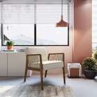 Poltrona Lara Bege E Nogueira