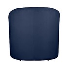 Poltrona Lara Decorativa Veludo - Vallisa Decor Azul Marinho