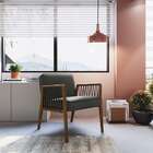 Poltrona Lara Grafite E Nogueira