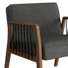 Poltrona Lara Grafite E Nogueira