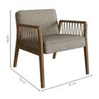 Poltrona Lara Marrom E Nogueira