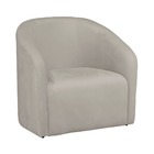 Poltrona Lara Para Sala De Jantar Veludo Marfim - Vallisa Dec