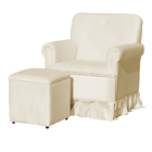 Poltrona Laura Amamentação Balanço Mais Puff - Quarto Bebê Am