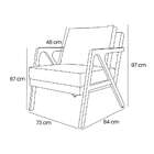 Poltrona Laura Linho Pérola