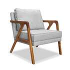 Poltrona Laura Linho Rústico Grigio