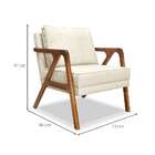 Poltrona Laura Linho Rústico Natural