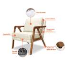 Poltrona Laura Linho Rústico Natural