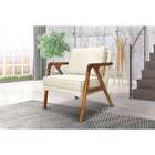 Poltrona Laura Linho Rústico Natural