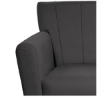 Poltrona Laura Pés Palito Linho - Amarena Móveis - Cinzaescuro