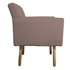 Poltrona Laura Pés Palito Linho - Amarena Móveis - Rosê