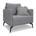 Poltrona Lazio Linho Cinza