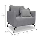 Poltrona Lazio Linho Cinza