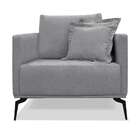 Poltrona Lazio Linho Cinza